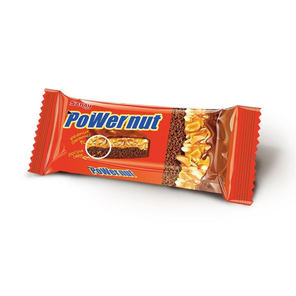 POWERNUT KAPLAMALI FISTIKLI KEK 35G*12AD (1KUTU)