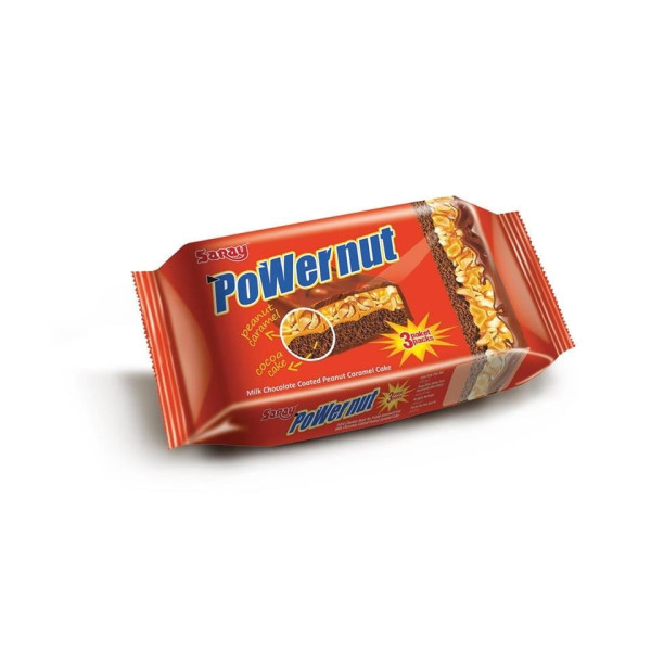 POWERNUT KAPLAMALI FISTIKLI KEK 90G*24AD(1KOLİ)